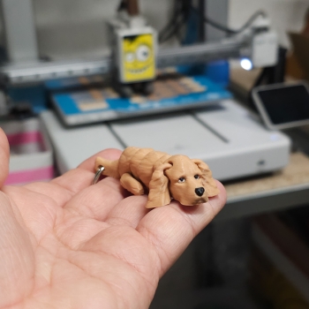 Cocker Spaniel brązowy - brelok do kluczy